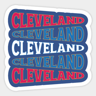 NATIONAL TEXT ART USA CLEVELAND Sticker